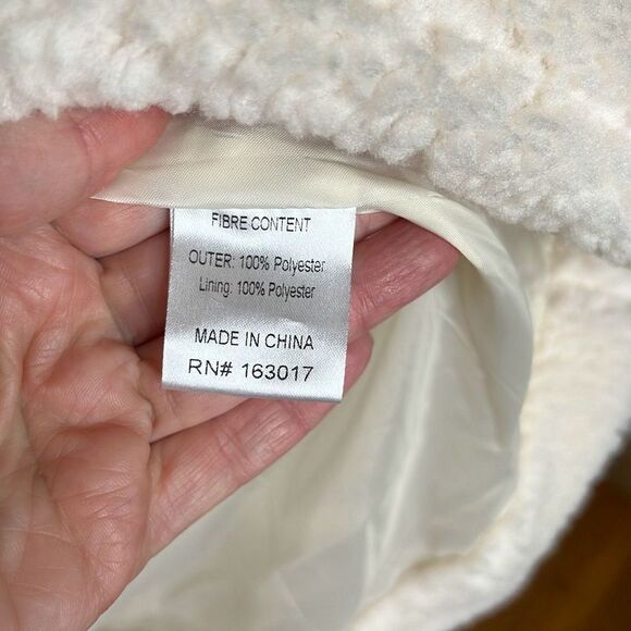 Princess Polly WIRILDA SHEARLING Teddy COAT CREAM Size 4 Nwot - Picture 4 of 9